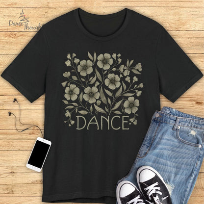 Green Floral Dance T-shirt-T-Shirt-Dance Thoughts