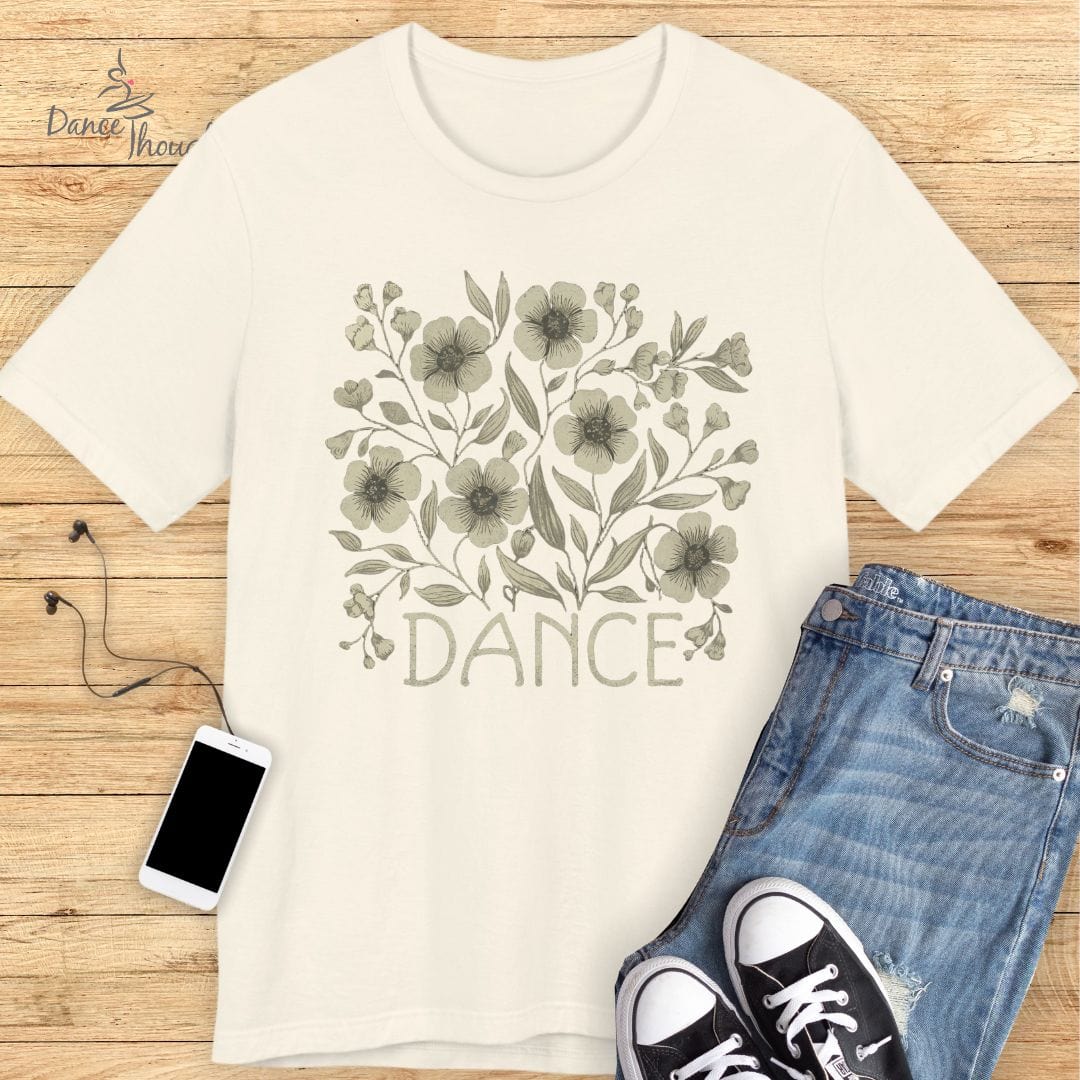 Green Floral Dance T-shirt-T-Shirt-Dance Thoughts