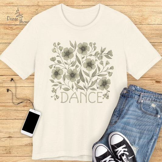 Green Floral Dance T-shirt-T-Shirt-Dance Thoughts