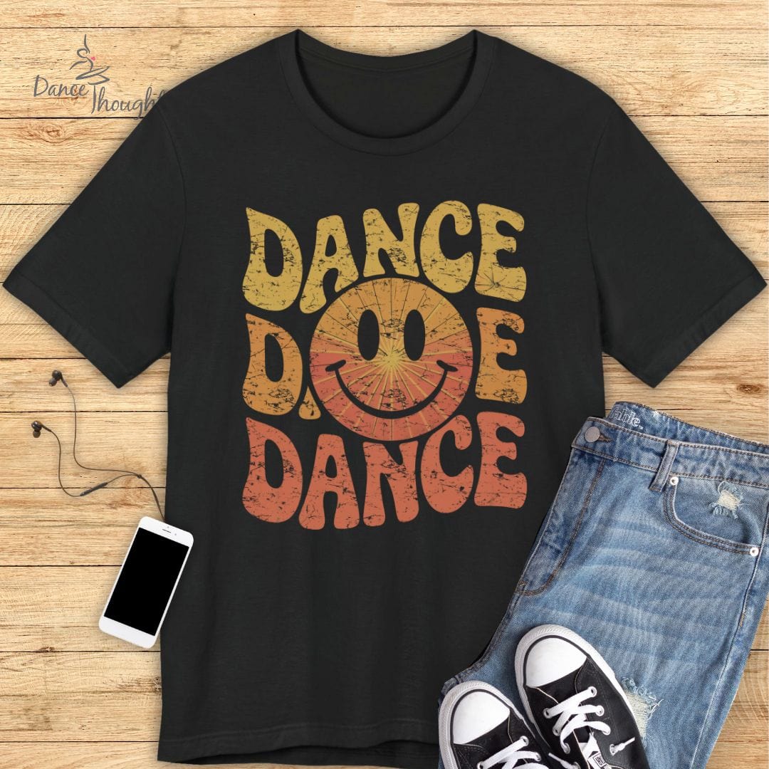 Vintage Smiley Face T-shirt-T-Shirt-Dance Thoughts