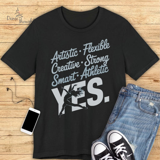 Artistic YES T-shirt-T-Shirt-Dance Thoughts