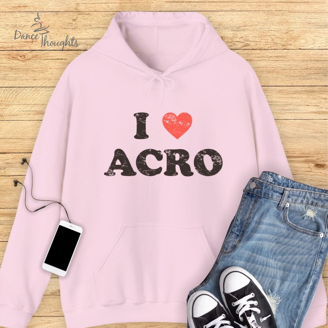 I Love Acro Hoodie-Hoodie-Dance Thoughts