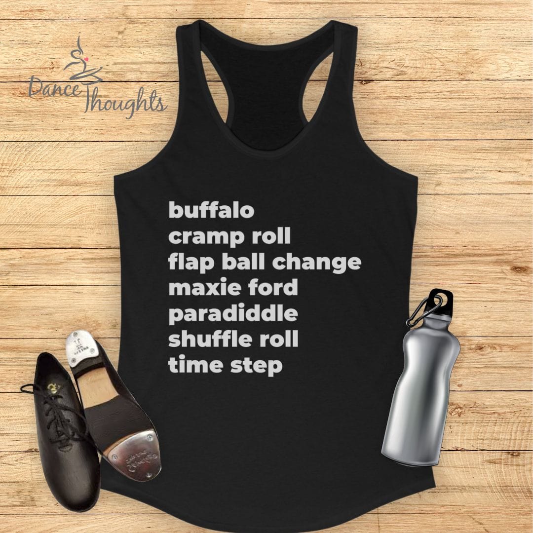 Tap Terminology Tank Top-Tank Top-Dance Thoughts
