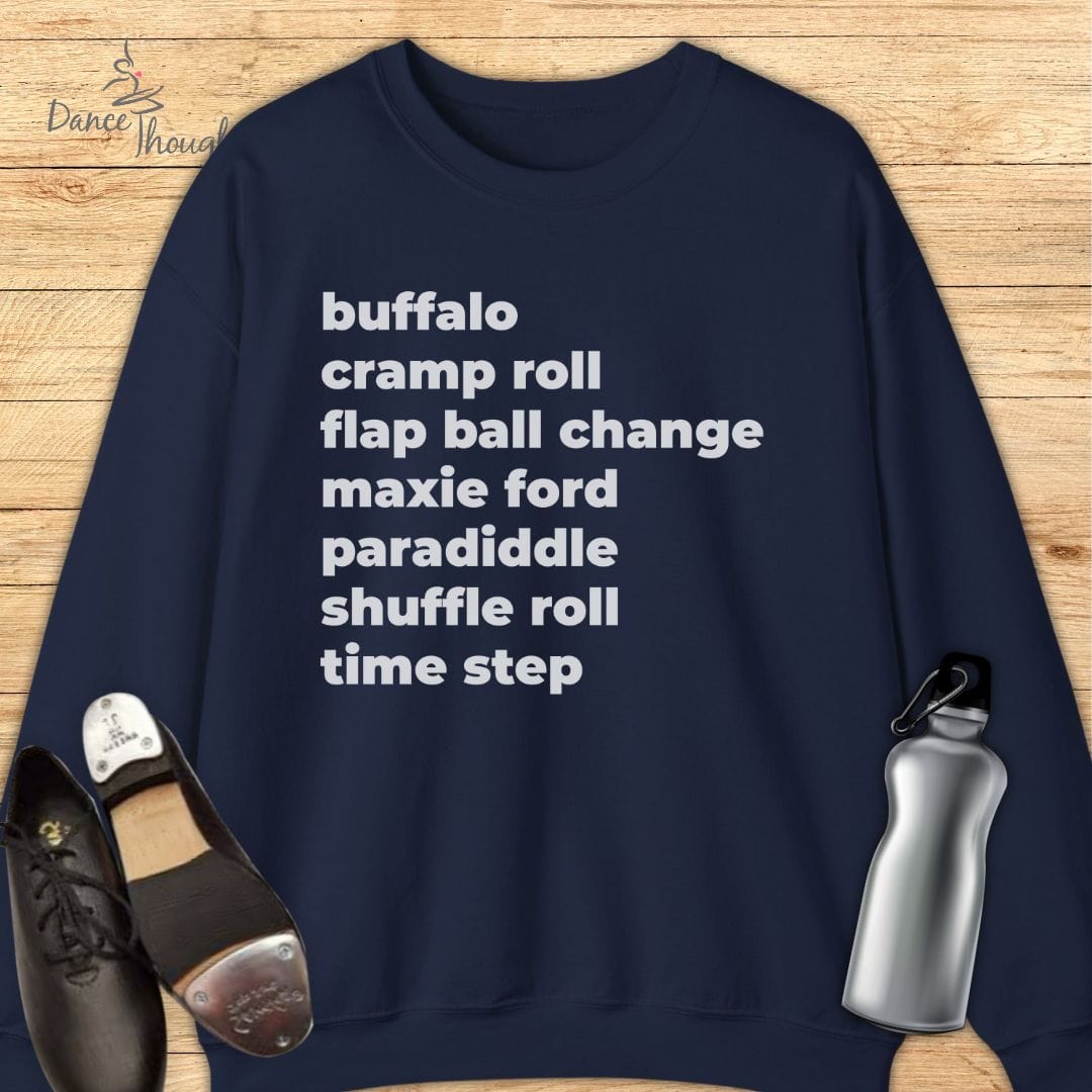 Tap Terminology Sweatshirt-Sweatshirt-Dance Thoughts