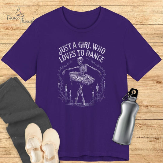 Just A Girl Skeleton T-shirt