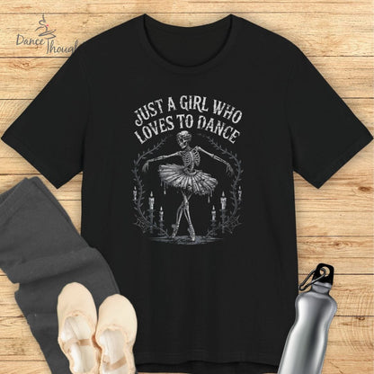 Just A Girl Skeleton T-shirt