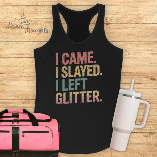 I Left Glitter Tank Top