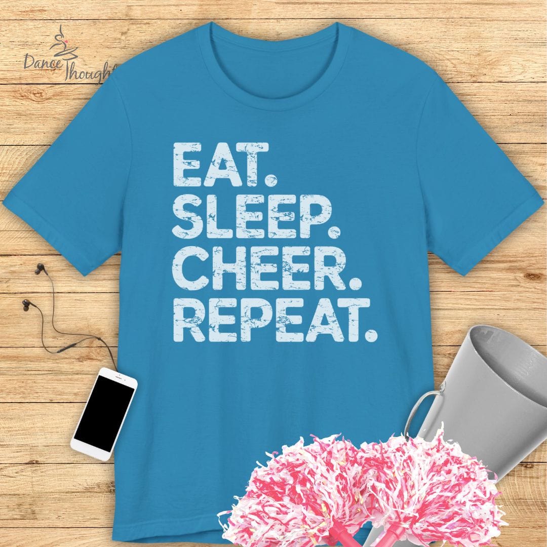 Eat, Sleep, Cheer, Repeat T-shirt