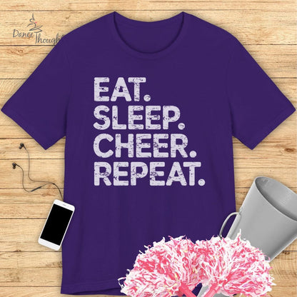 Eat, Sleep, Cheer, Repeat T-shirt