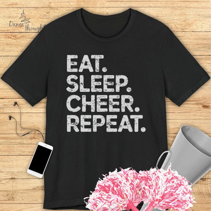 Eat, Sleep, Cheer, Repeat T-shirt