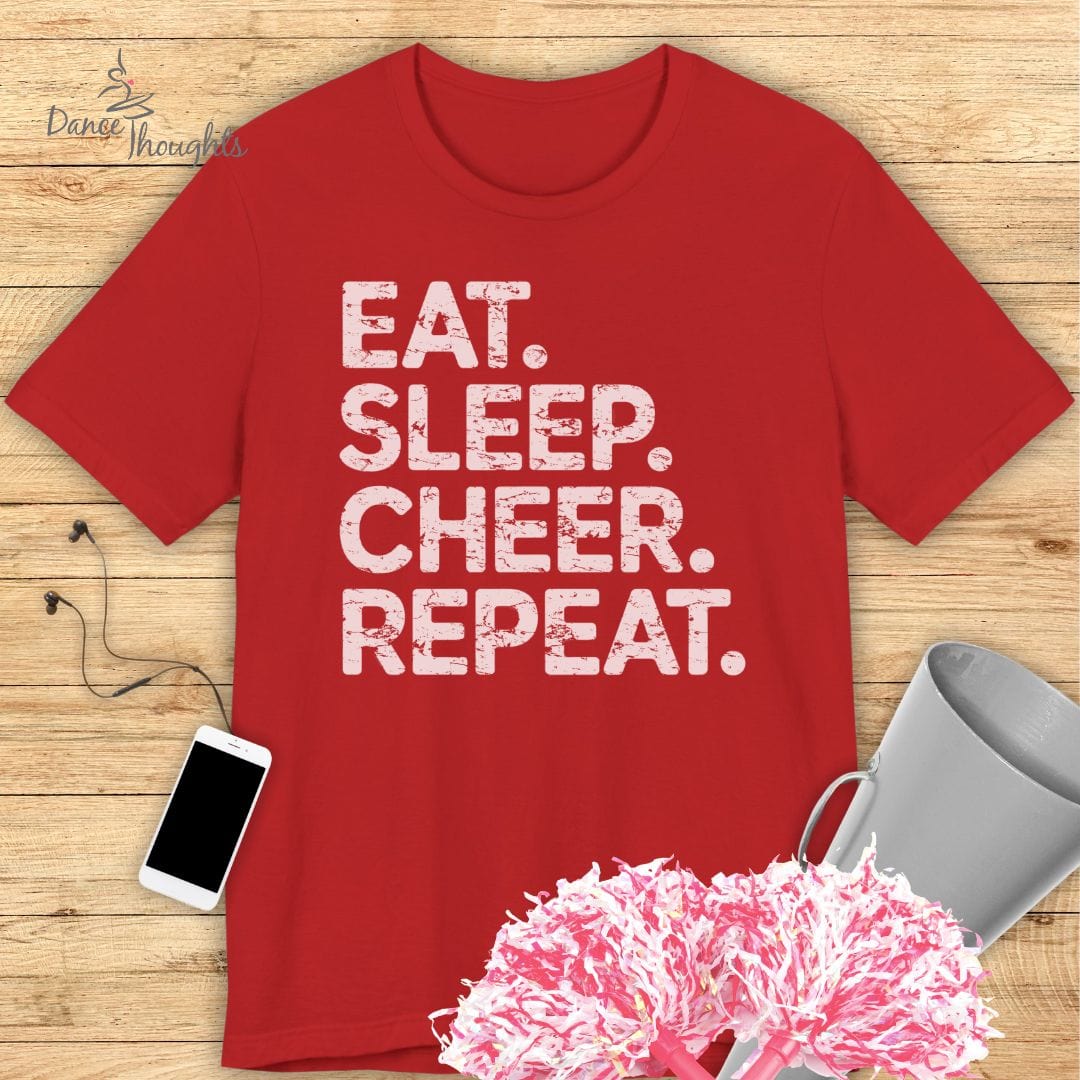Eat, Sleep, Cheer, Repeat T-shirt