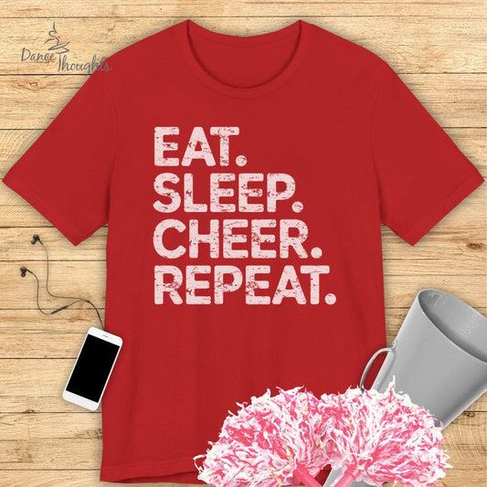 Eat, Sleep, Cheer, Repeat T-shirt