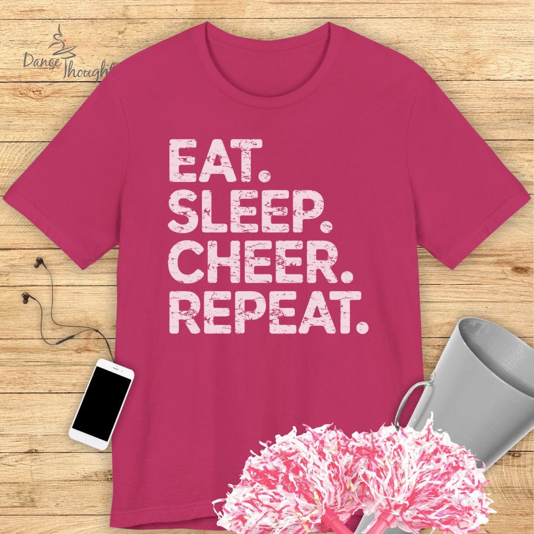 Eat, Sleep, Cheer, Repeat T-shirt