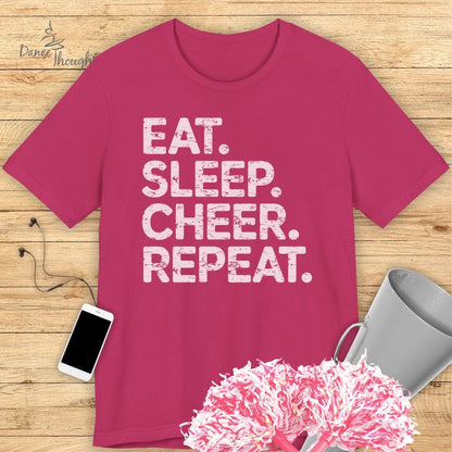 Eat, Sleep, Cheer, Repeat T-shirt