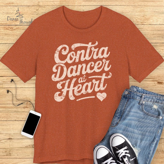 Contra Dancer At Heart T-shirt