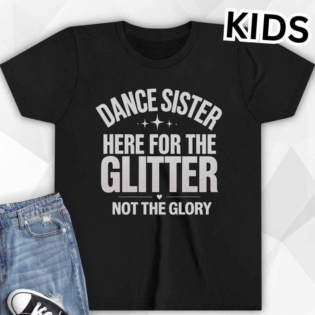 KIDS Here for the Glitter T-Shirt