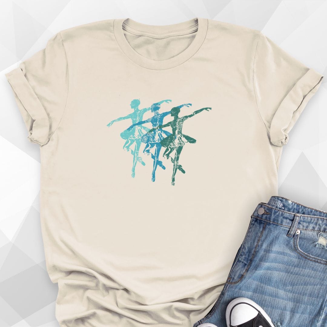 Blue Ballerina Trio T-shirt