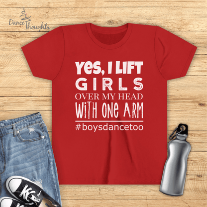 KIDS Yes I Lift. Girls. With One Arm T-Shirt