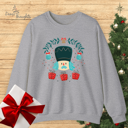 Modern Teal Nutcracker Design, Sweatshirt