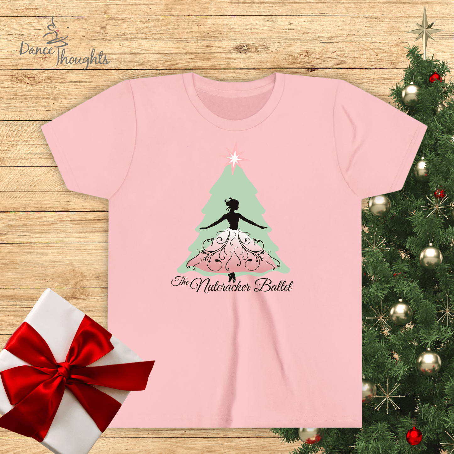 KIDS Nutcracker Christmas Tree Design T-shirt