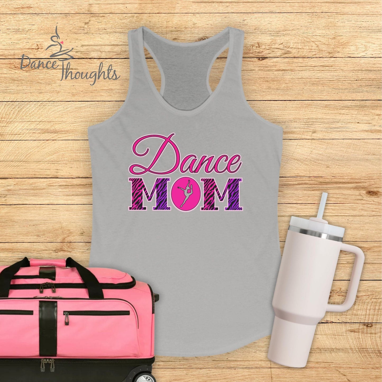 90's Zebra Print Dance Mom Tank Top