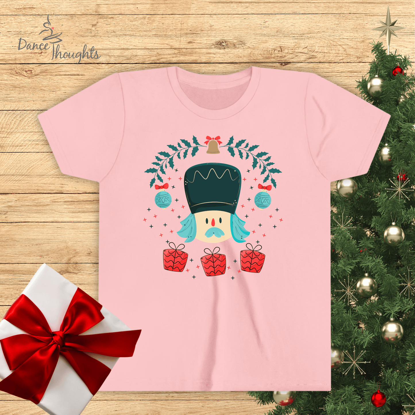 KIDS Modern Teal Nutcracker Design, T-shirt