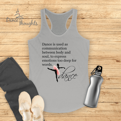 Inspirational Dance Quote Tank Top