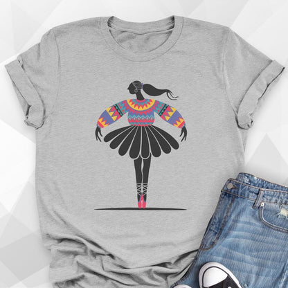 Folk Art Ballerina T-shirt