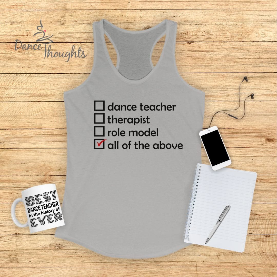 Dance Teacher Checklist Tank Top