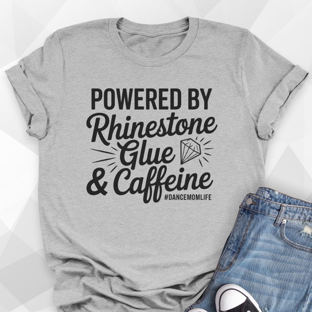Powered by Rhinestone Glue T-shirt