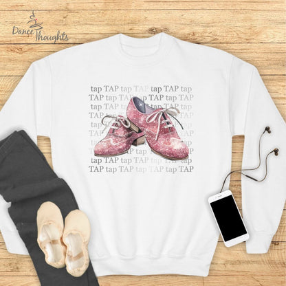 KIDS Pink Tap Shoes Sweatshirt