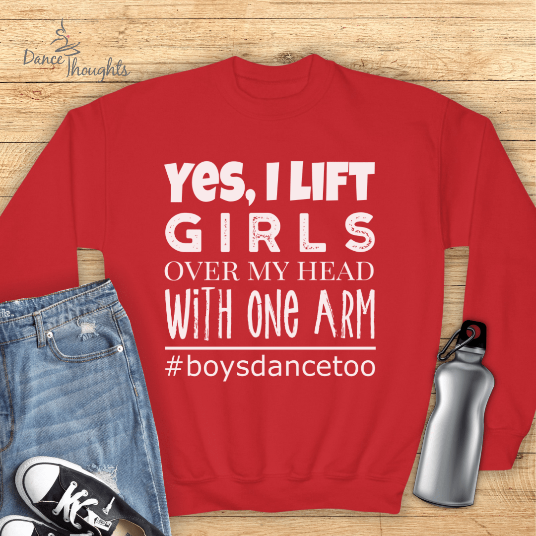 KIDS Yes I Lift. Girls. With One Arm Sweatshirt