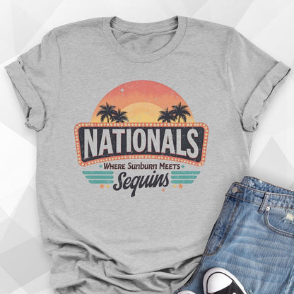 Sunburn Meets Sequins T-shirt