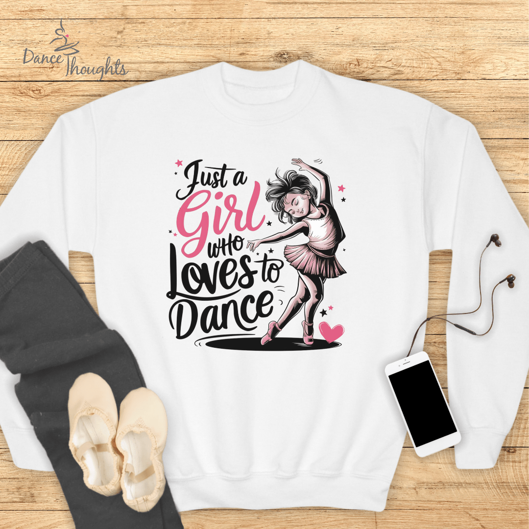 KIDS Just A Girl Who Loves To Dance Sweatshirt