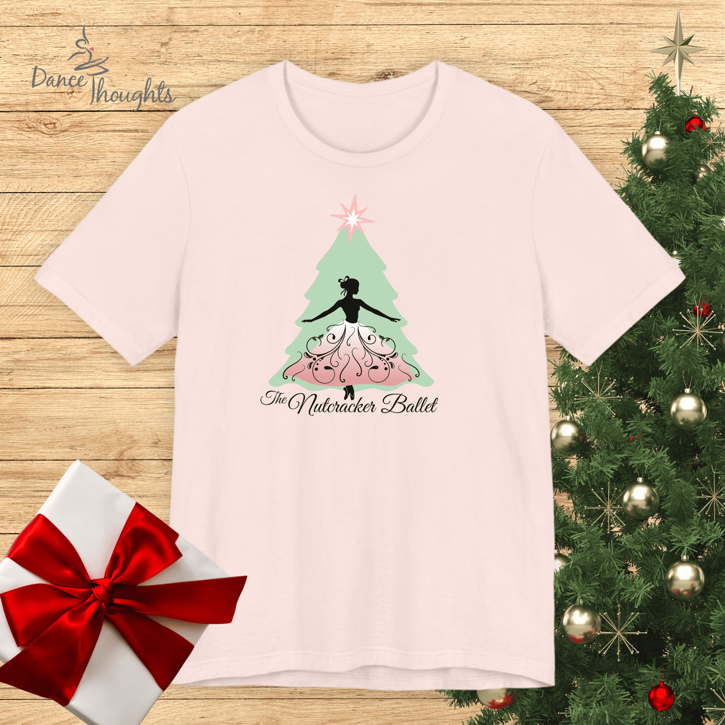 Nutcracker Christmas Tree Design T-shirt