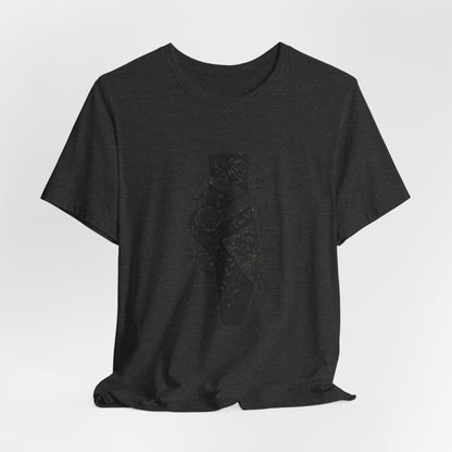 Gothic Floral Pointe Shoe Halloween T-shirt