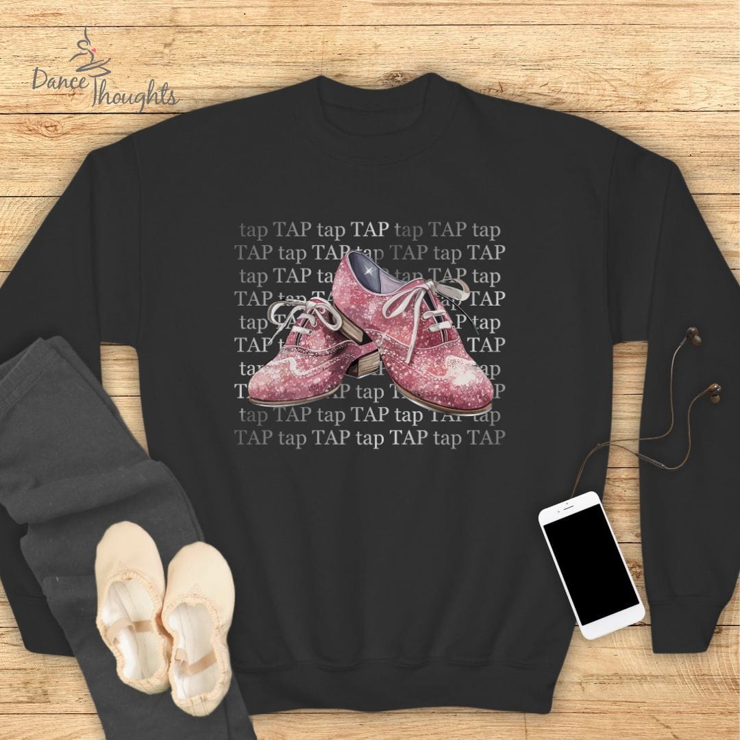 KIDS Pink Tap Shoes Sweatshirt