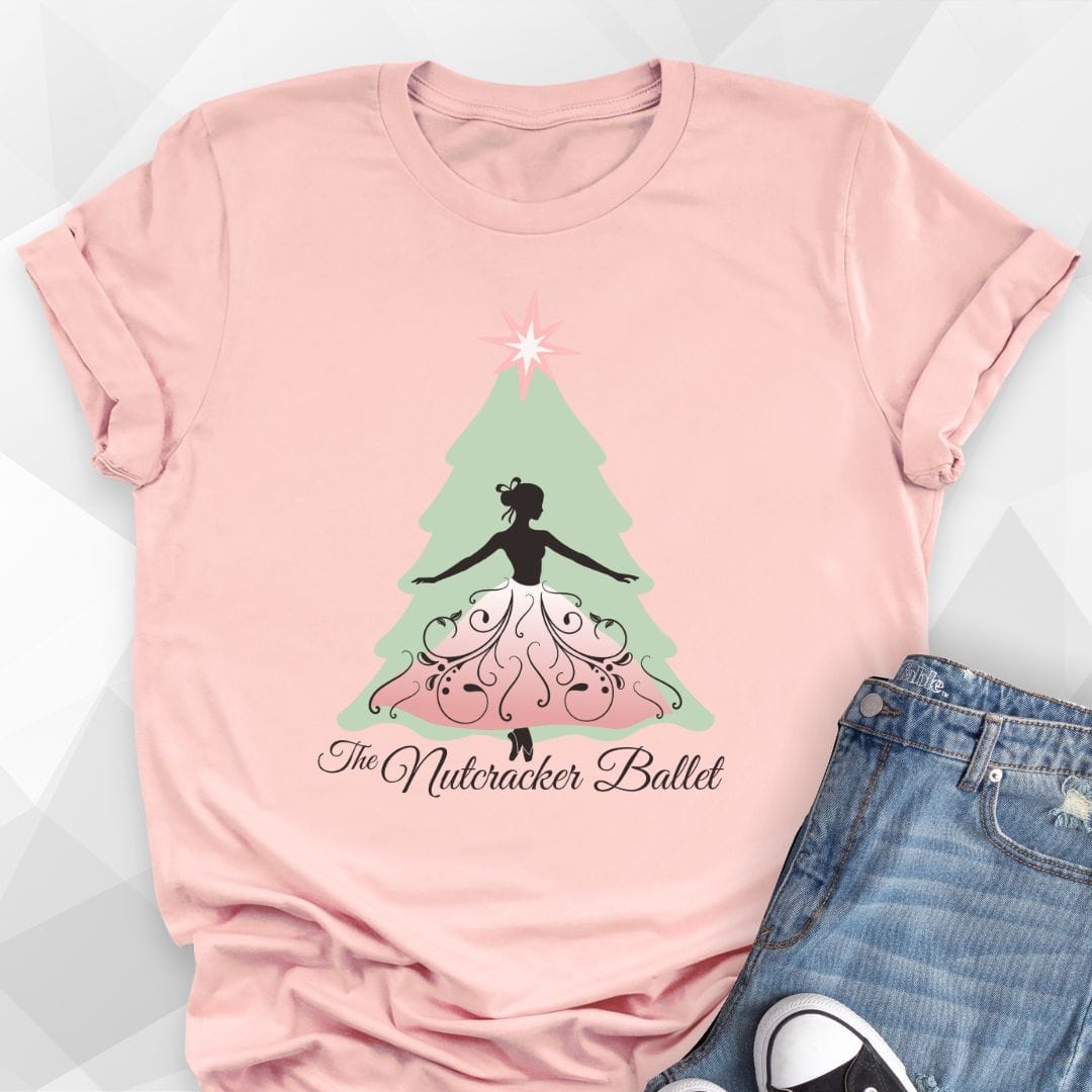 Nutcracker Christmas Tree Design T-shirt