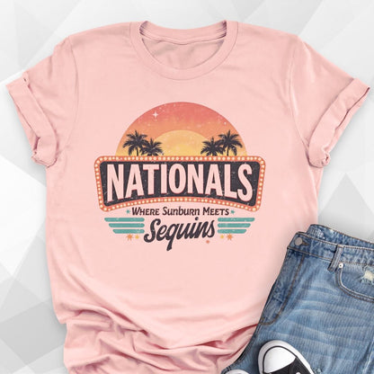Sunburn Meets Sequins T-shirt