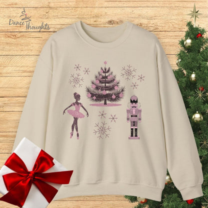 Pink Nutcracker Characters Sweatshirt