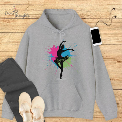 Retro Paint Splatter Dance Hoodie