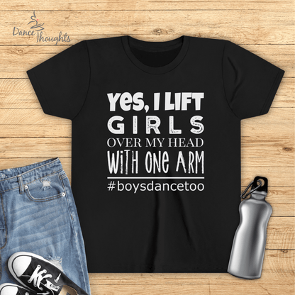 KIDS Yes I Lift. Girls. With One Arm T-Shirt