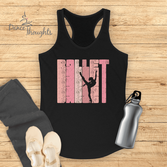 Ballet Arabesque Silhouette Tank Top