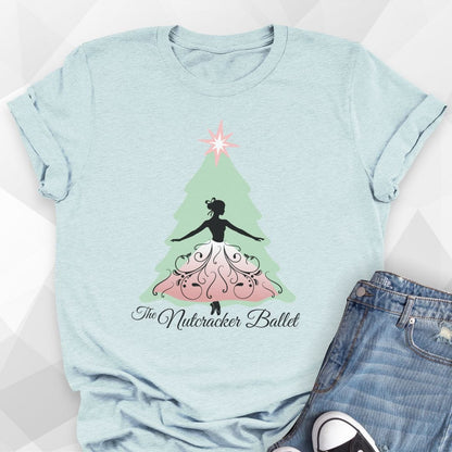 Nutcracker Christmas Tree Design T-shirt
