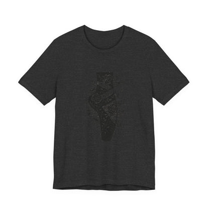 Gothic Floral Pointe Shoe Halloween T-shirt