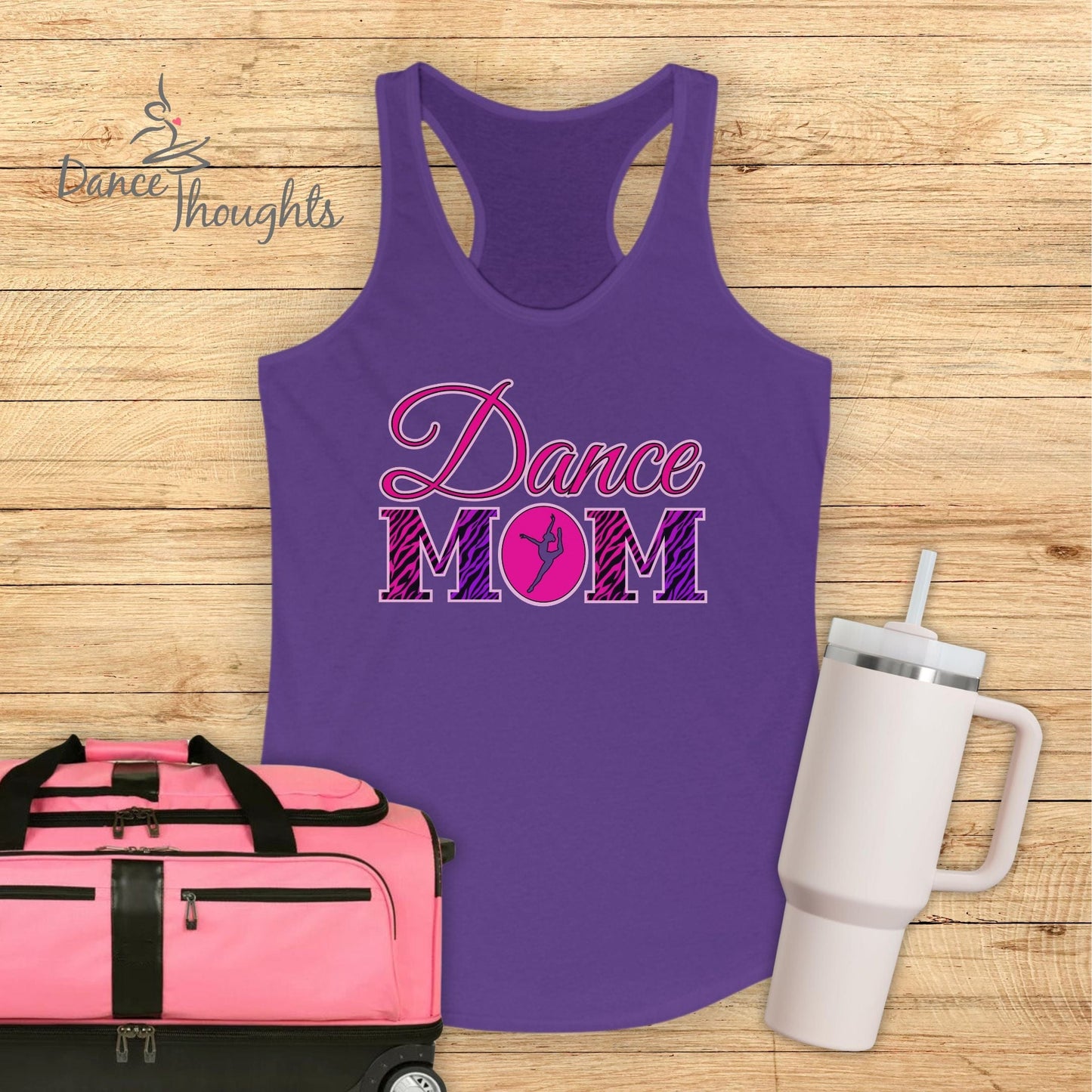 90's Zebra Print Dance Mom Tank Top