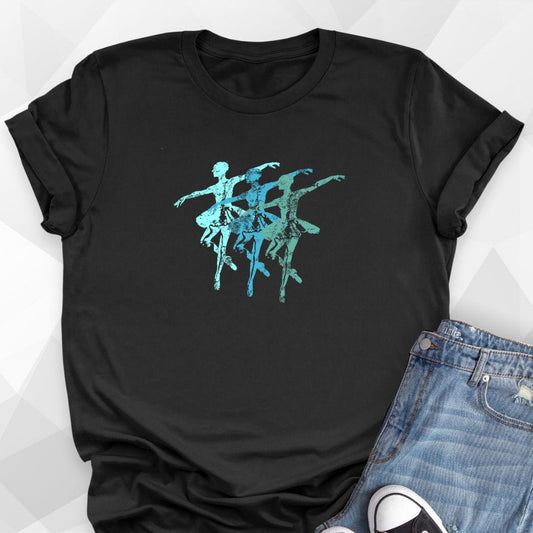 Blue Ballerina Trio T-shirt