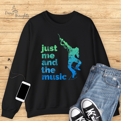 Just Me And The Music Male Dancer Sweatshirt