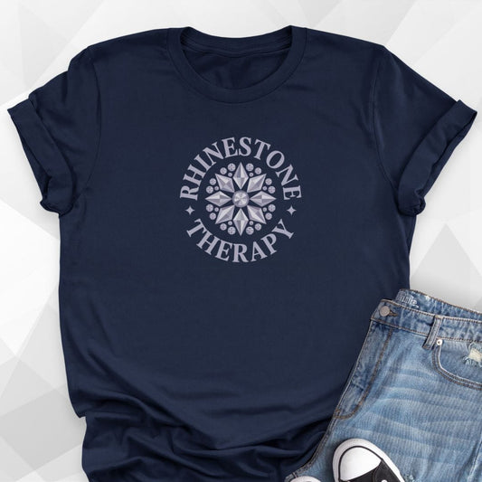 Rhinestone Therapy T-shirt