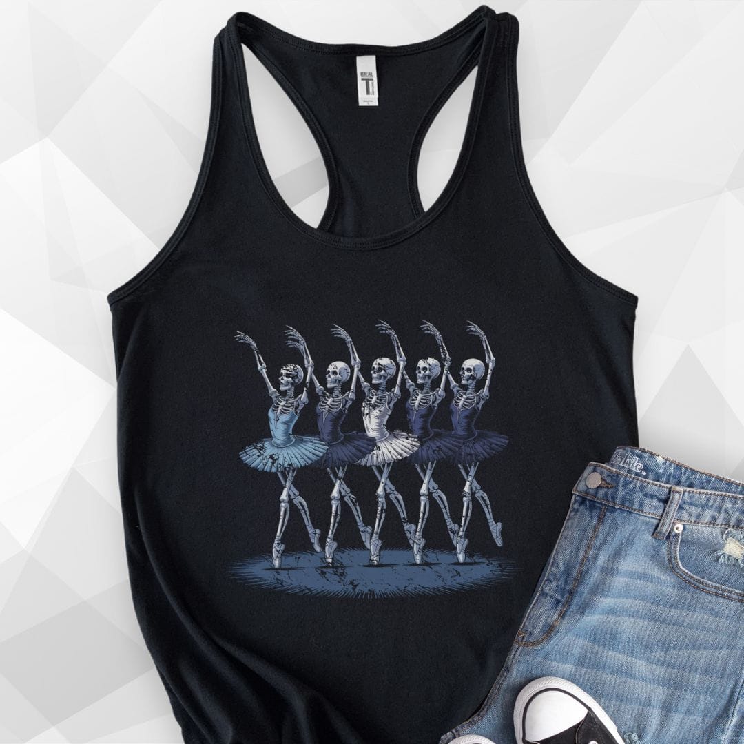 Ballet Skeletons Tank Top - black